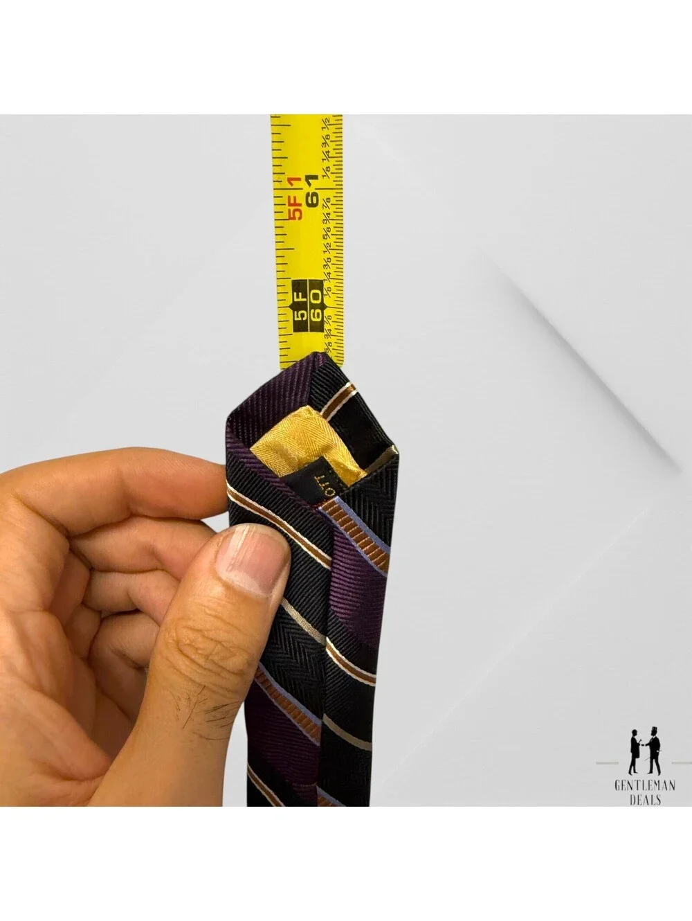 Robert Talbott Tie Best of Class Regimental Silk Made USA Striped Long 60x3.5
